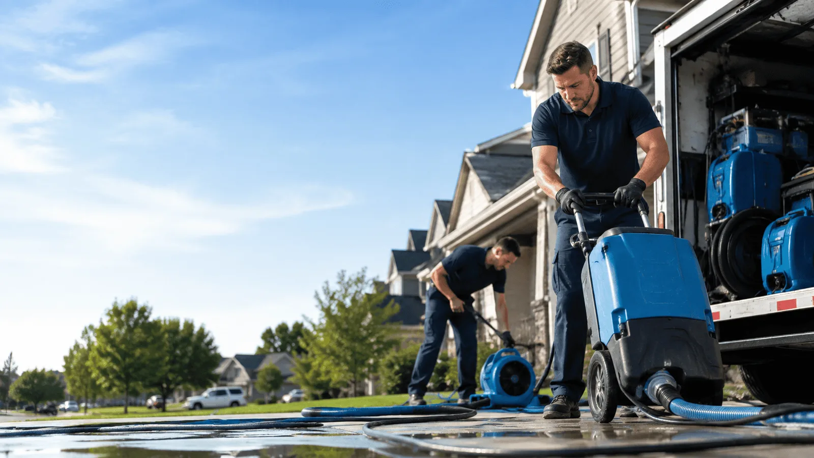 Dehumidification being performed in Bonney Lake, WA